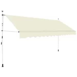Vidaxl Manual Retractable Awning 400cm Cream