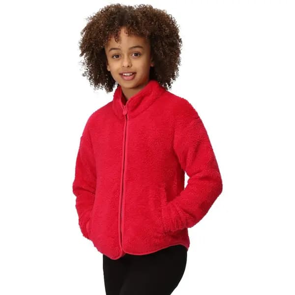 Regatta Girls Kallye II Full Zip Borg Jacket 9-10 Years - Chest 69-73cm (Height 135-140cm)
