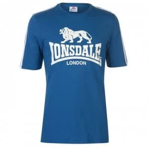Lonsdale Large Logo T Shirt Mens - Blue