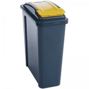 Vfm Recycling Bin 25 Ltr Yell 384283 Pk1