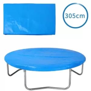 MONZANA Trampoline Cover Blue 183-427cm Waterproof Weather Rain Protective 305cm Blue