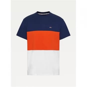 Tommy Jeans Colour Block T Shirt - Horizon/Multi