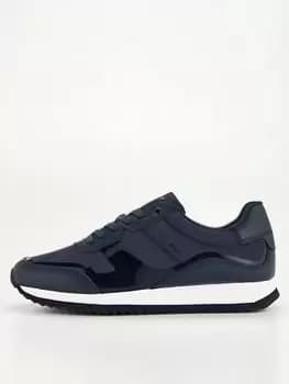 Calvin Klein Low Top Heat Bonded Trainer - Navy, Size 42, Men