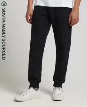 Superdry Mens Organic Cotton Vintage Logo Embroidered Joggers Black - Size: Xxl