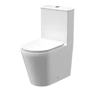 Nuie Freya Square Pan, Cistern & Seat - White