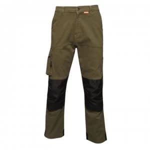 Regatta Scandal Stretch Workwear Trousers, Regular Leg Length - Dark Khaki
