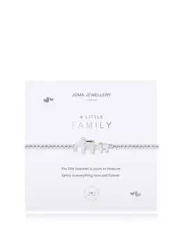 Joma Jewellery A LITTLE , FAMILY , Silver , Bracelet , 17.5cm stretch, Silver, Women