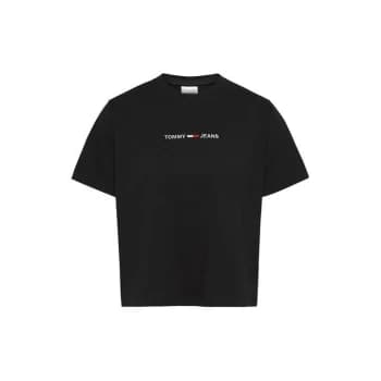 Tommy Jeans Tommy Jeans Linear Logo T Shirt - BLACK BDS