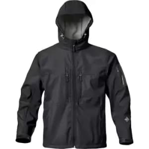 Stormtech Mens Premium Epsilon H2xtreme Water Resistant Breathable Jacket (2XL) (Black)