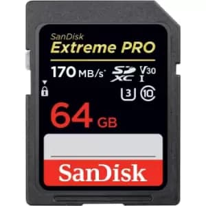 SanDisk Extreme PRO SDXC 170MB s UHSI Card 64GB