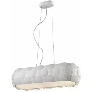 Impex Brigitte 4 Light Bar White Frame