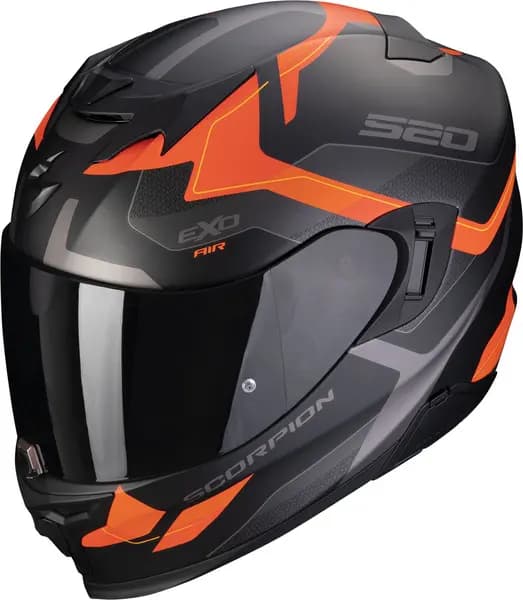 Scorpion Exo-520 Evo Air Elan Matt Black-Orange Full Face Helmets 2XL