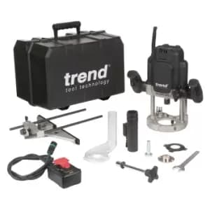 Trend T14EK 2300W Variable Speed Router 80mm Plunge Depth Table Compatible 240V