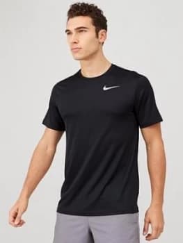 Nike Dri-Fit Breathe Running T-Shirt - Black