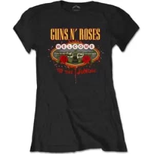 Guns N' Roses - Welcome to the Jungle Ladies Medium T-Shirt - Black