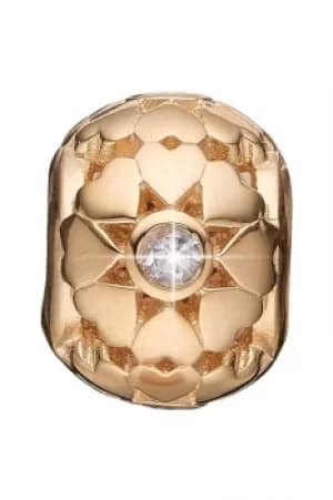 Ladies Christina Gold Plated Sterling Silver I Adore You Bead Charm 623-G80