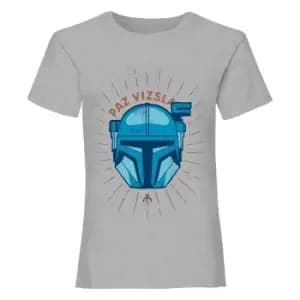 Star Wars: The Mandalorian Girls Paz Vizsla T-Shirt (12-13 Years) (Heather Grey)
