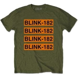 Blink-182 - Log Repeat Unisex Large T-Shirt - Green