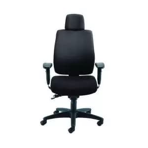 First Avior Elbrus High Back Operator Chair 650x678x678mm Black