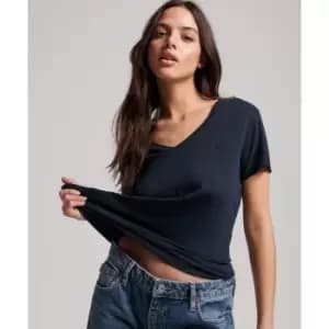 Cotton Mix V-Neck T-Shirt