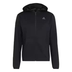 adidas HIIT Training Full-Zip Hoodie Mens - Black