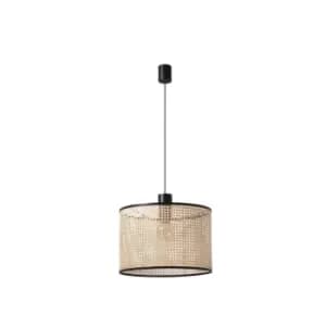 Mambo Black, Rattan Pendant Simple Lamp Ø450