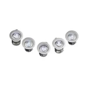 Robus VITA 1.8W White LED Circular IP68 Deck Lights With 5 Fittings Kit - R3LED5S-01