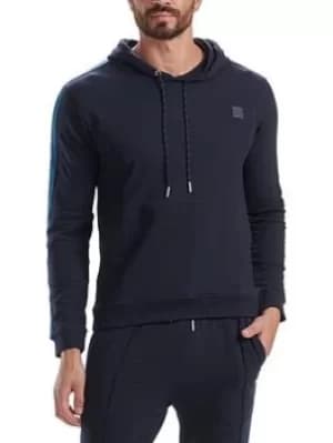 Ted Baker French Terry Crossover Pieced Hoodie, Navy Size M Men