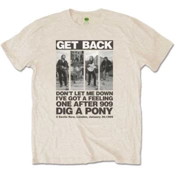 The Beatles - Rooftop Panels Unisex Medium T-Shirt - White