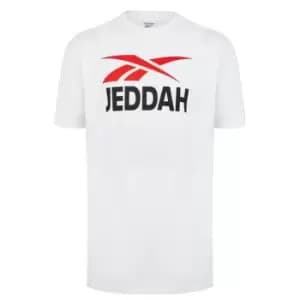 Reebok 2.1 Jeddah T Shirt Mens - White