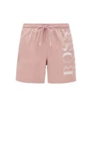Hugo Boss Printed Technical Fabric Swim Shorts Open Pink Size L Men