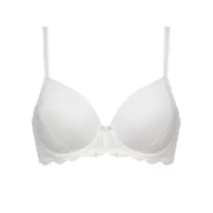 Figleaves Juliette Lace T-Shirt Bra - White