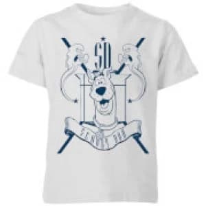Scooby Doo Coat Of Arms Kids T-Shirt - Grey - 11-12 Years