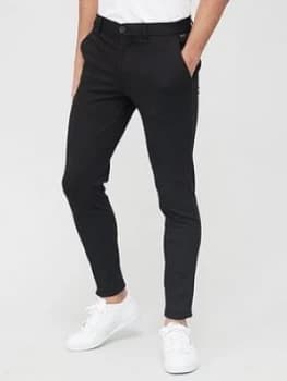 Jack & Jones Skinny Fit Jersey Trousers - Black