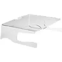 BakkerElkhuizen Q-Riser 100 Monitor Stand 310 x 280 x 105mm Transparent