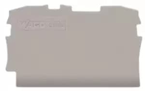 Wago 2000-1291 End Plate, Grey, 2Way