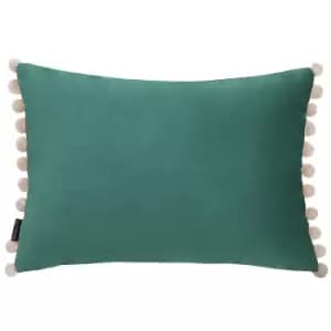 Fiesta Velvet Cushion Duck Egg/Natural, Duck Egg/Natural / 35 x 50cm / Cover Only