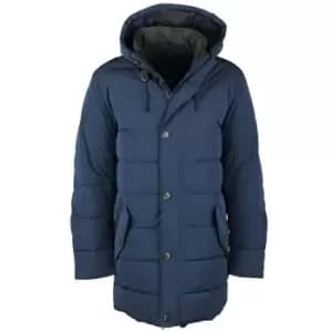 Barbour Mens Chelsea Baffle Quilted Jacket Navy/Olive Night Large