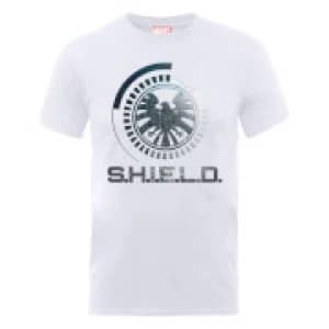 Marvel Avengers Assemble Shield Badge T-Shirt - White - L