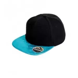 Result Mens Bronx Glitter Snapback Cap (One Size) (Black/Turquoise)