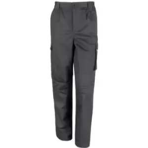 Result Unisex Work-Guard Windproof Action Trousers / Workwear (M) (Black) - Black