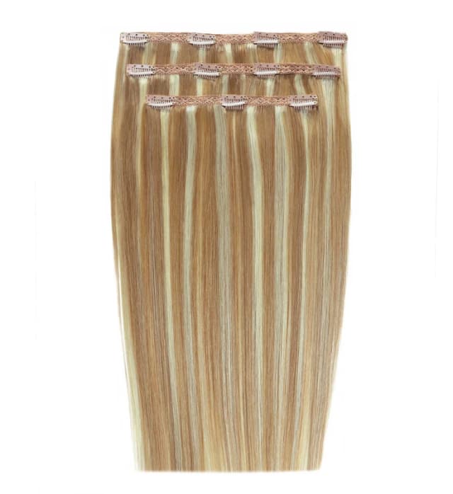 Beauty Works Deluxe Clip-In Extensions 16" 100% Remy Hair - 140 grams, 613/16 California Blonde, Women