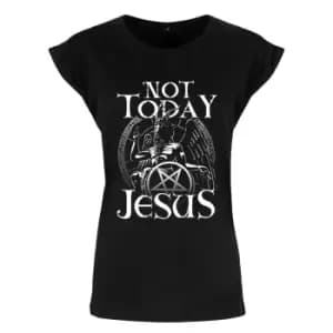 Grindstore Womens/Ladies Not Today Jesus T-Shirt (M) (Black/White)