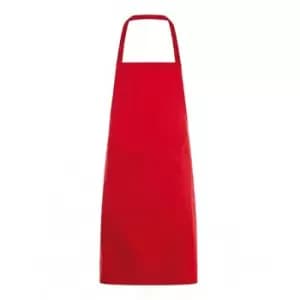 SOLS Unisex Gramercy Bib Apron (One Size) (Red) - Red