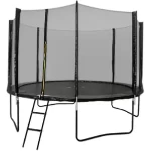 Artemis Home 12ft External Net Trampoline Package - Black