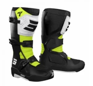 SHOT Boots Race 4 Black White Neon Yellow 39