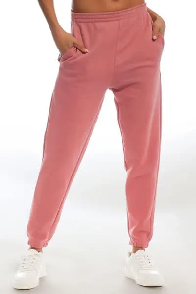 Light & Shade High Waist Cuffed Joggers Mauve