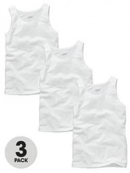 Hugo Boss 3 Pack Core Vests White Size 2XL Men