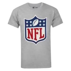 NFL Mens logo Shield T-Shirt (L) (Grey)