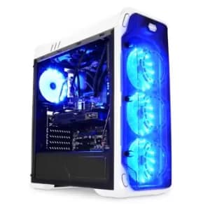 LC-Power Gaming 988W - Blue Typhoon Midi Tower White